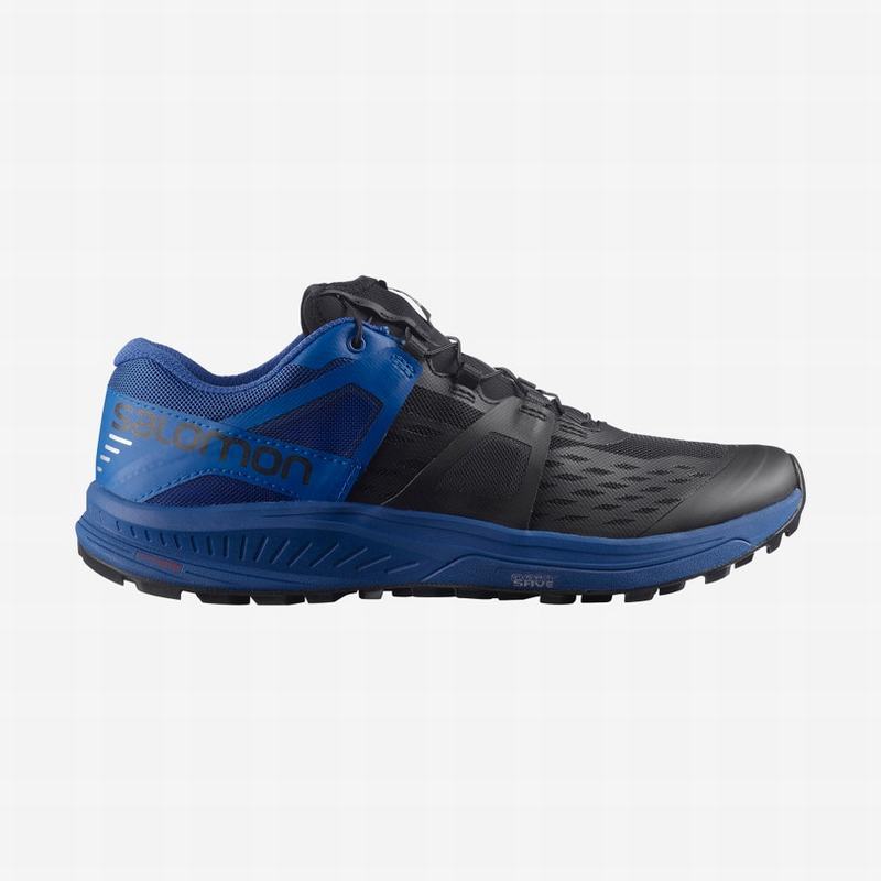 Salomon Israel ULTRA /PRO - Mens Trail Running Shoes - Black/Blue (IUNP-79540)